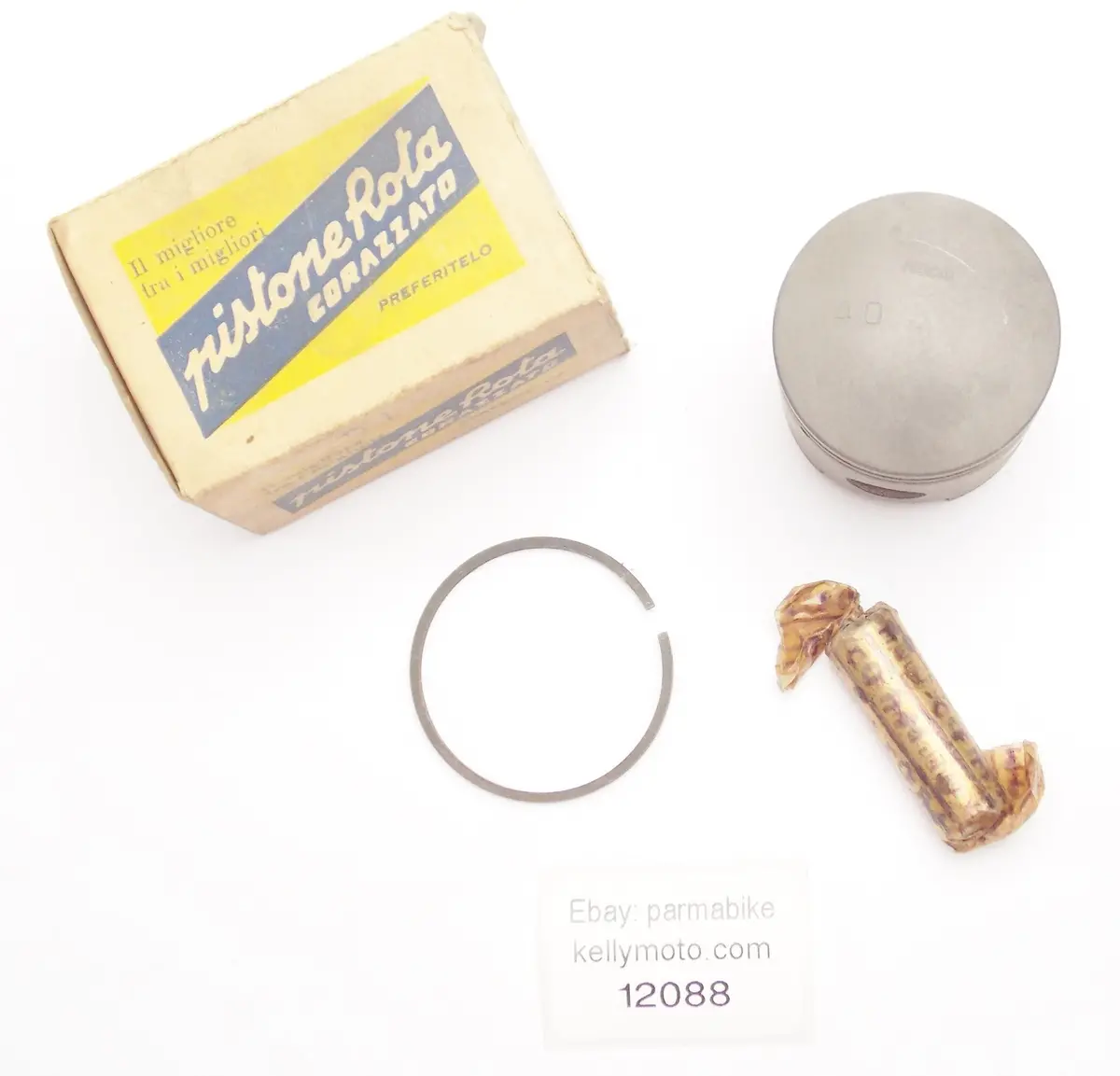 Nos Rota Piston + Ring + Pin Diameter 40 Mm Height 50 Mm Stroke Motor Engine 1