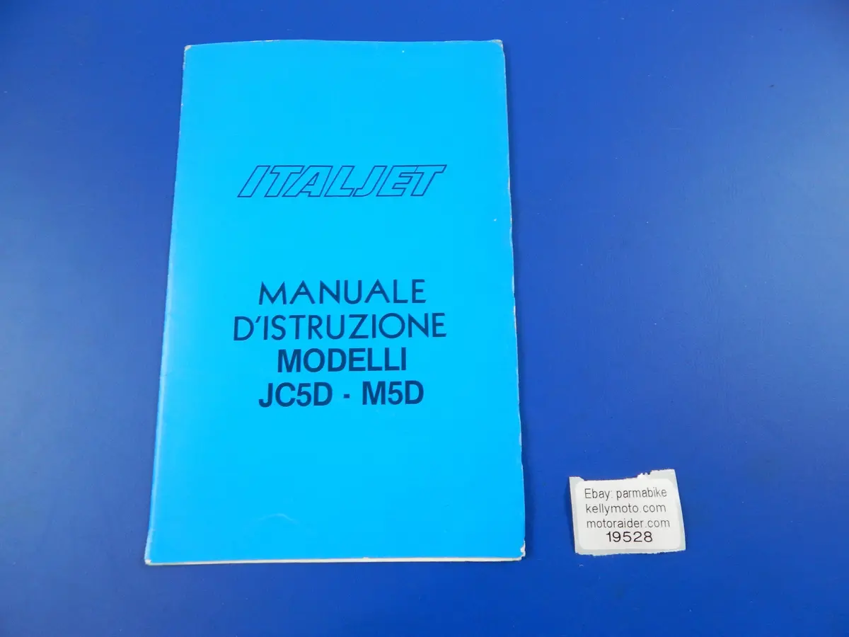 1980'S Italjet Jc5d M5d Owner Manual Booklet Brochure Italian Mini 50Cc Motocros 1