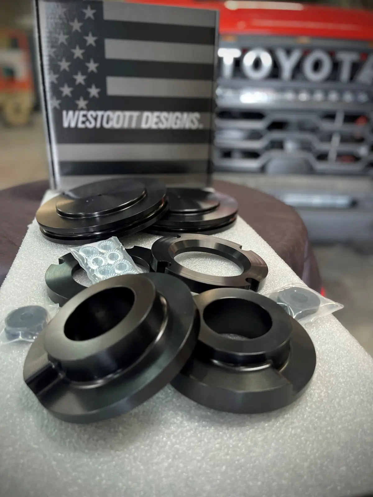 Westcott 2022-’25 Toyota Tundra Trd Pro Preload (Black Anodized) Collar Lift Kit- Pt#35210B (E3) 1
