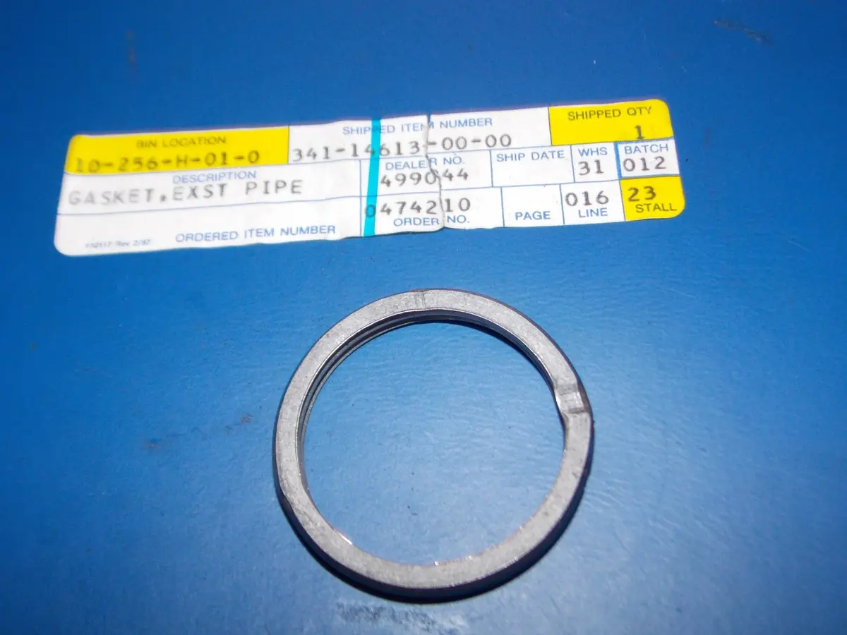 Nos Yamaha 1974-2007 Xt225/250 Ttr230 Dt125 Tt250 Exhaust Gasket  341-14613 1