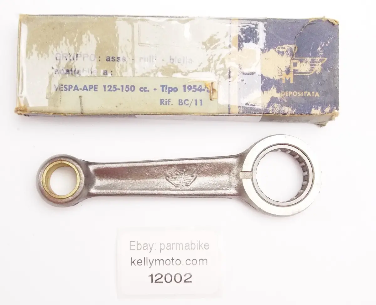 Nos Mpm Connecting Rod+Bearing Vespa-Ape 1954-1955 125-150Cc Gitan 48 Cc 4Stroke 1