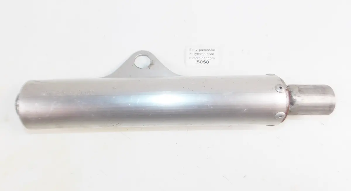 Vintage Mx Aluminum Exhaust Muffler Silencer Length 340Mm Body D=55Mm Honda Beta 1
