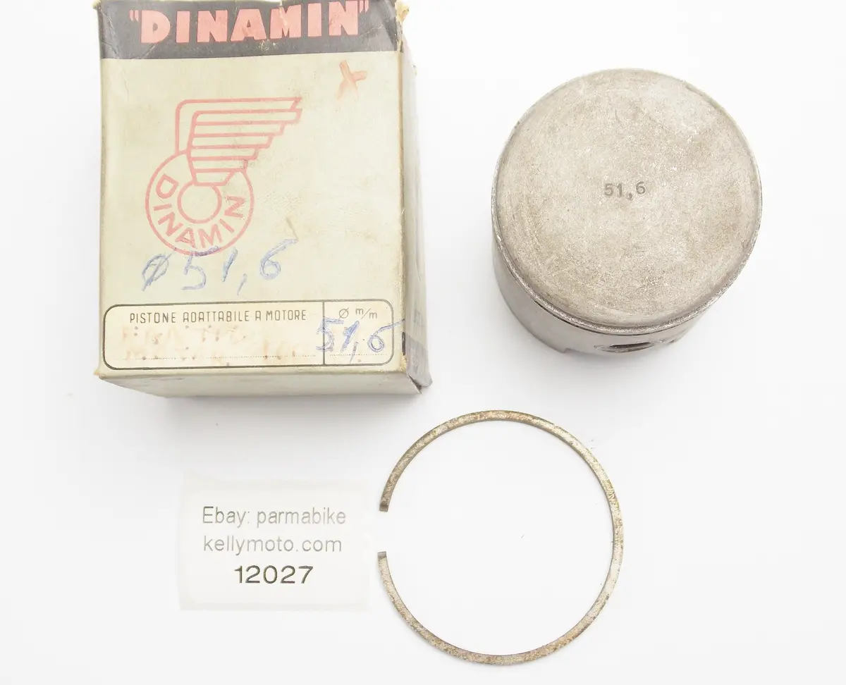 Nos Dinamin Piston + Ring + Pin Diameter 51.6 Mm Fantic Motor 100Cc 1