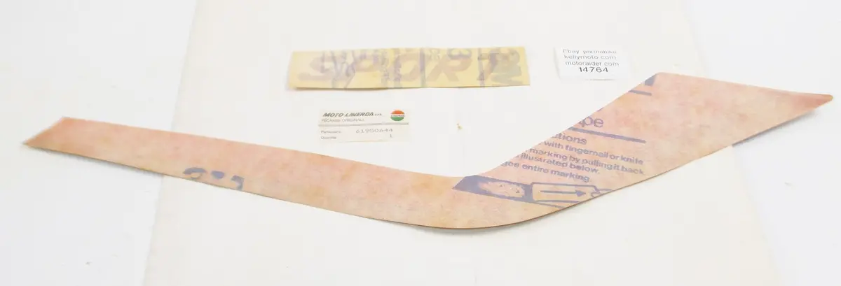 Oem Laverda 1984 Lb 125 Sport Rh Red Sticker Set 61950644 | 61 950 644 1
