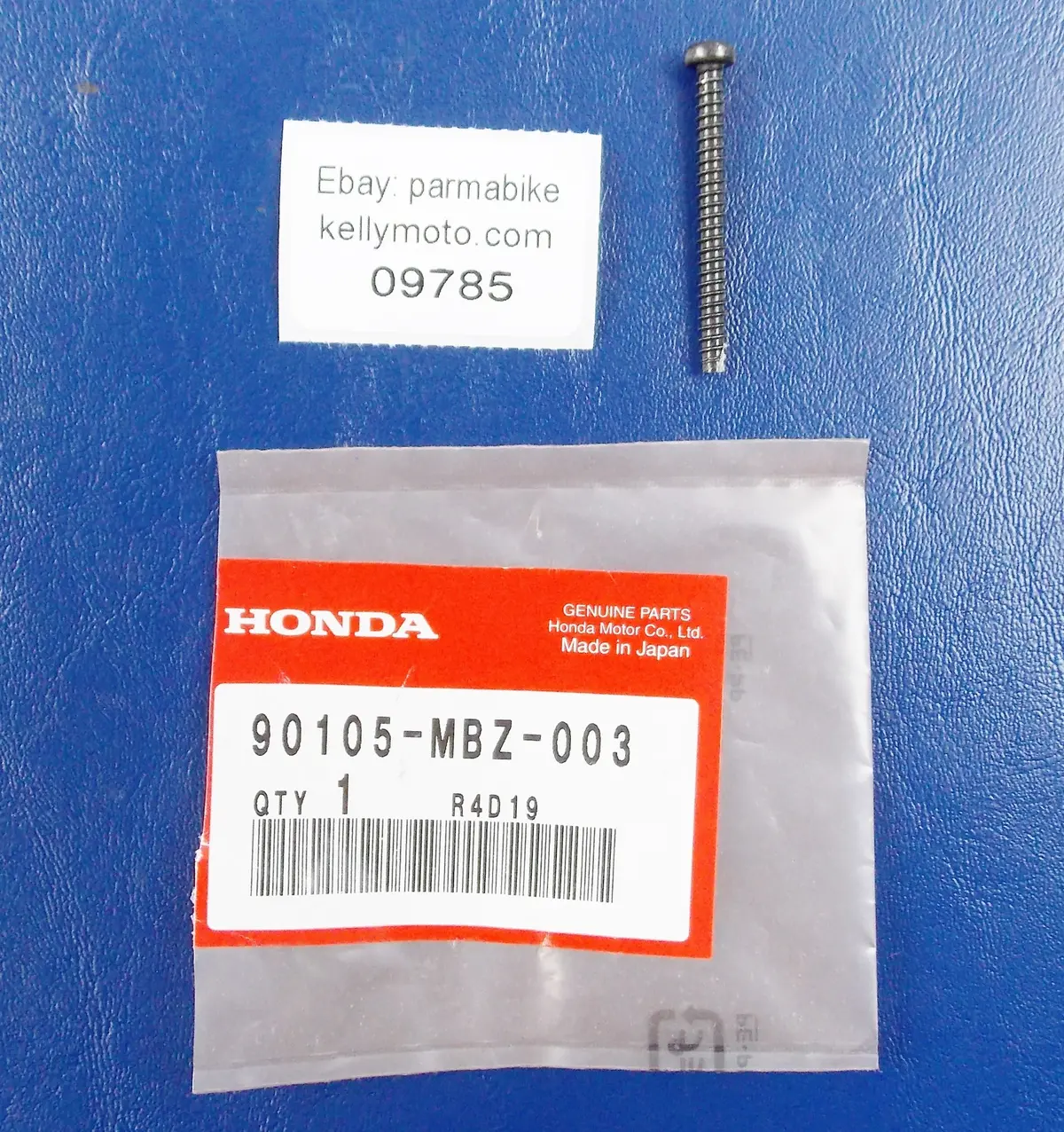 Nos Oem 1998-2001 Honda Cb600 Tapping Screw 4X40  90105-Mbz-003 1