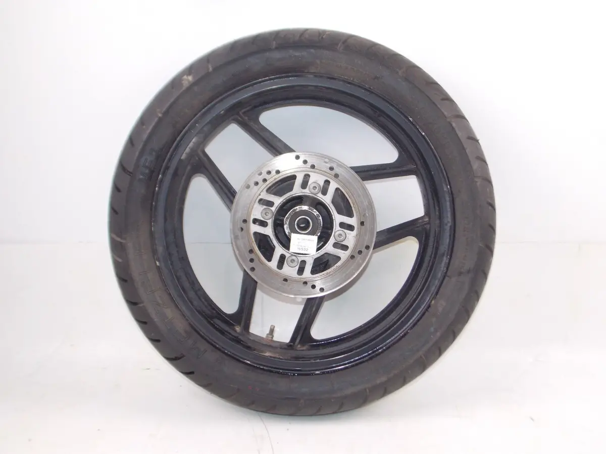 1984 Kawasaki Gpz 750 Black 18" Rear Wheel+Rotor Disc Brake Vintage Japan 1