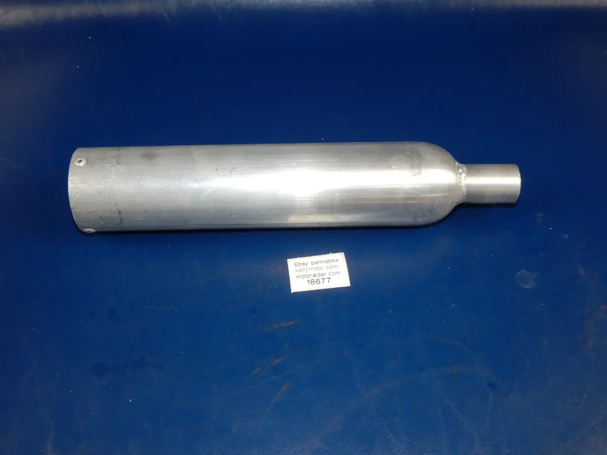 Giannelli Aluminum Silencer L=310Mm Inlet D=24/28Mm Body D=60Mm Beta Cagiva Puch 1