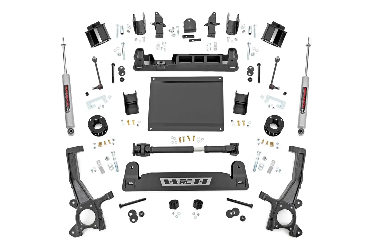 Pre-Order Rough Country 6 Inch Lift Kit Toyota Tacoma 4Wd (2024-2026) N3 Rear Shocks  77230 1