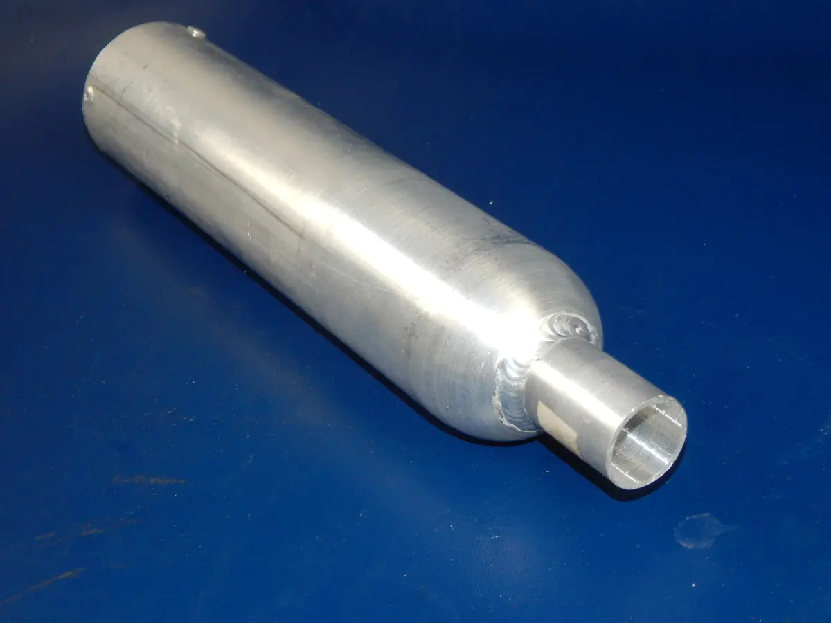 Giannelli Aluminum Silencer L=310Mm Inlet D=24/28Mm Body D=60Mm Beta Cagiva Puch 2