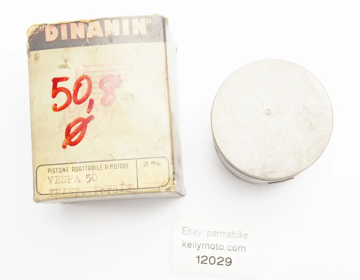 Nos Dinamin Piston + Pin Diameter 50.8 Mm Vespa 50 Cc 1