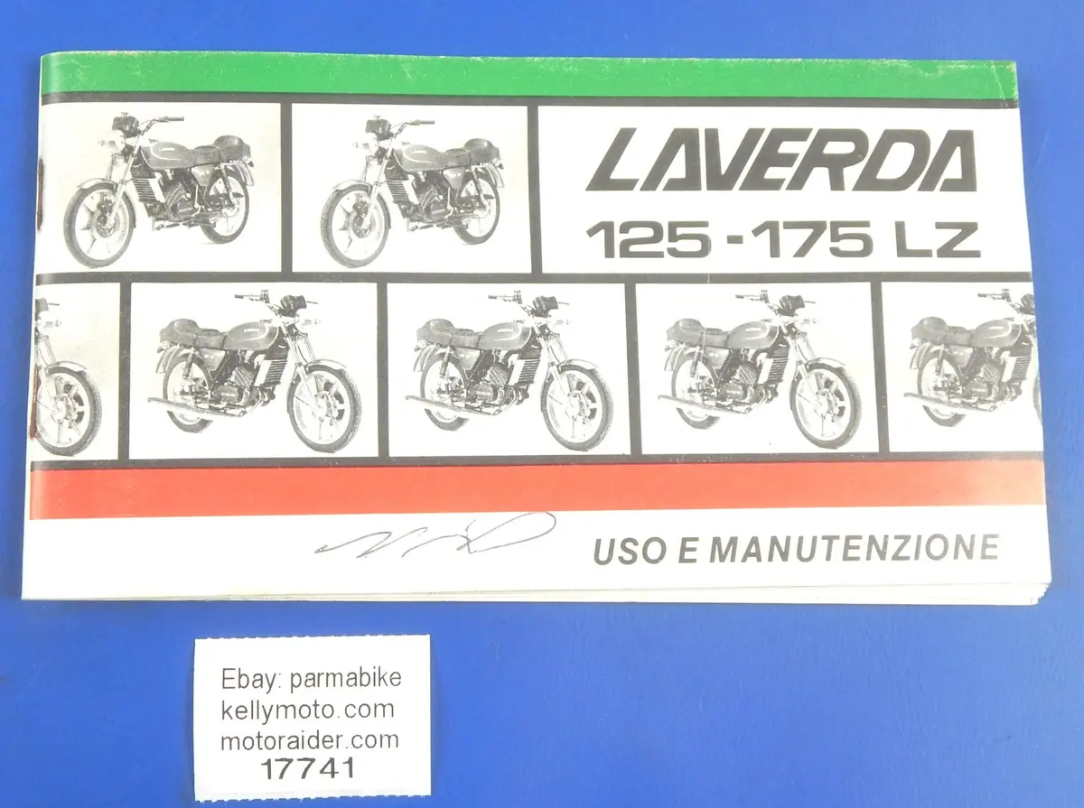 Original Laverda Zundapp 125 175 Lz Use Care Maintenance Book Manual Italian 1