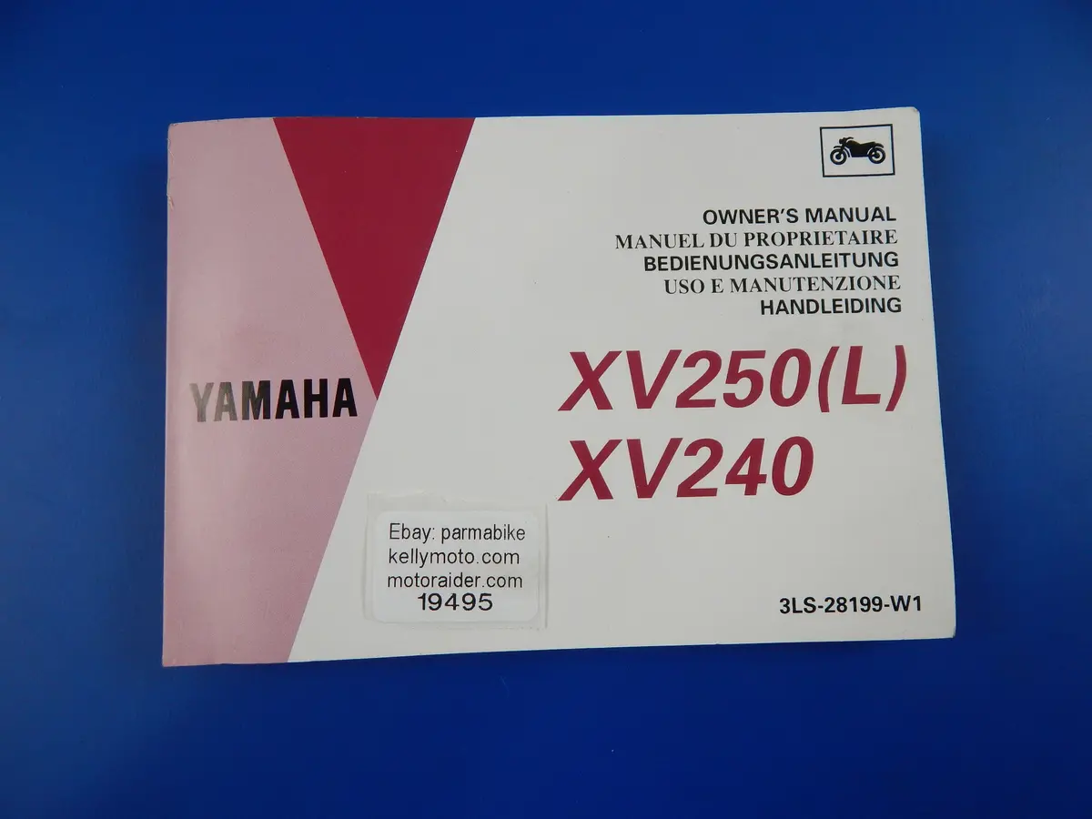 1991 Yamaha Xv240 Xv250(L) User Owner Manual Book 3Ls-28199-W1 Multi Language 1