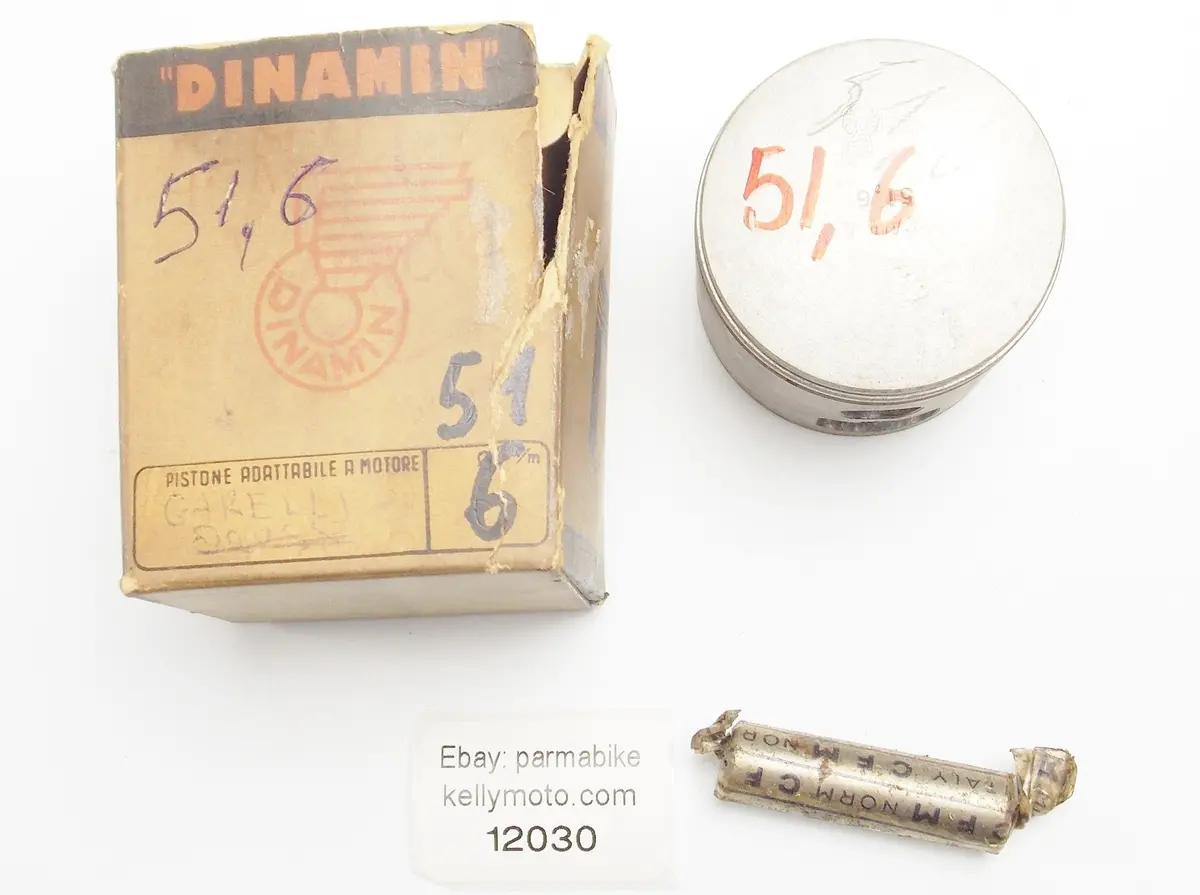 Nos Dinamin Piston + Pin Diameter 51.6 Mm Garelli Motors 1