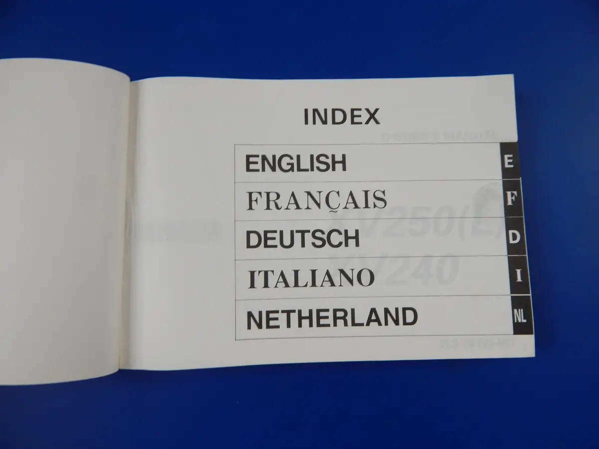 1991 Yamaha Xv240 Xv250(L) User Owner Manual Book 3Ls-28199-W1 Multi Language 2
