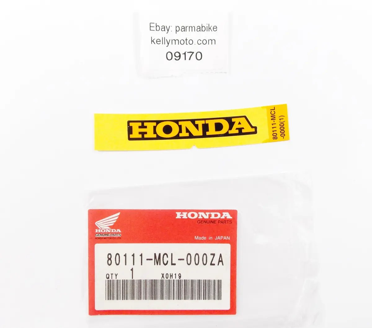 Nos Oem 2002 Honda Vt750 Fender Emblem Decal Graphic Sticker 80111-Mcl-000Za 1