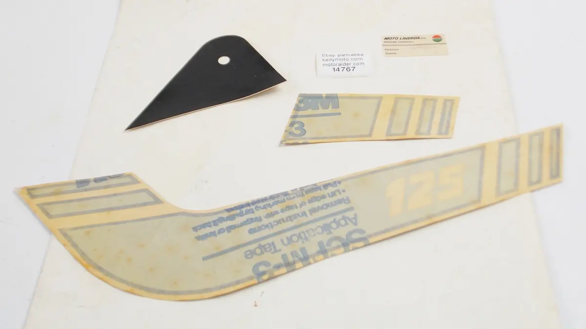 Oem Laverda 1981 125 Lz1 Standard Elegant Sport Lh Sticker Set 61950554 1