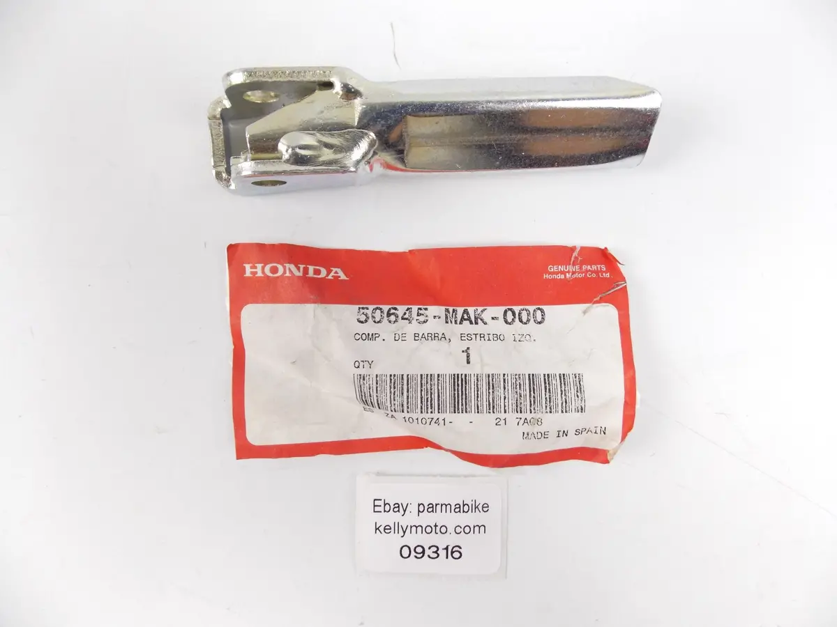 Nos Oem Honda 2005-2006 Fmx650 1999 Fx650 Left Foot Rest Stay Peg 50645-Mak-000 1
