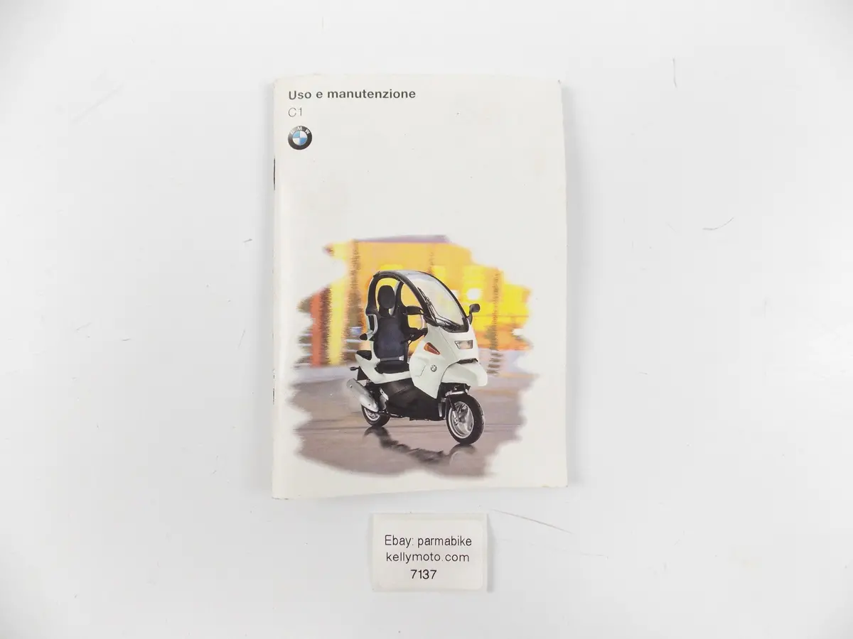 1999 Bmw C1 Maintenance Manual Owner Rider Book Catalog Italian 1