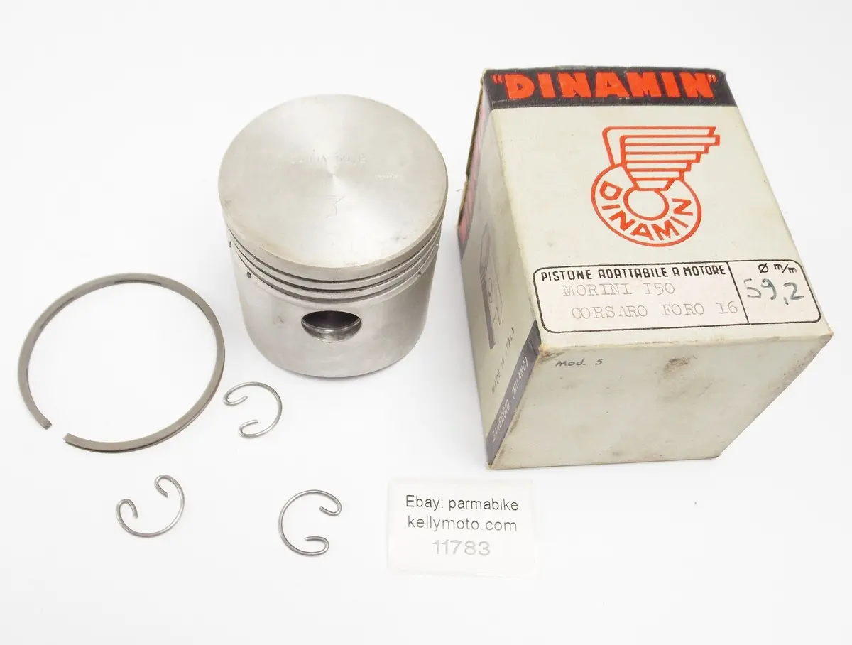 Nos Dinamin Piston + Ring + Clips Diameter 59.2 Mm Morini Corsaro 150 1