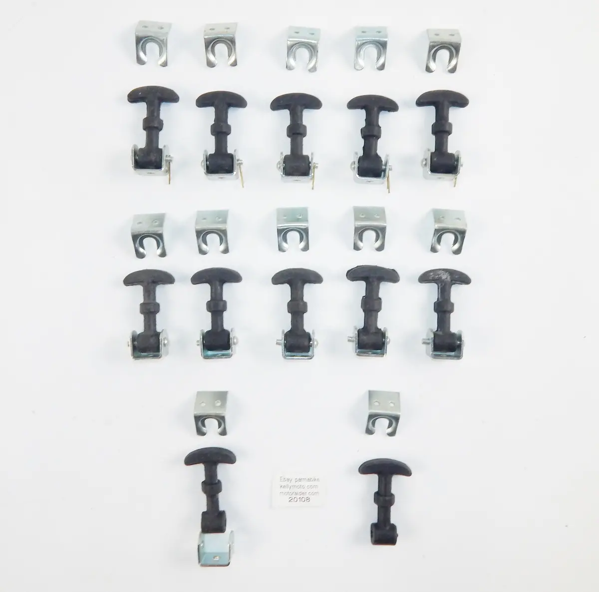 12 Rubber Luggage Hood Lid Catch Latch Set Vintage Motorcycles Atv Quad Scooter 1
