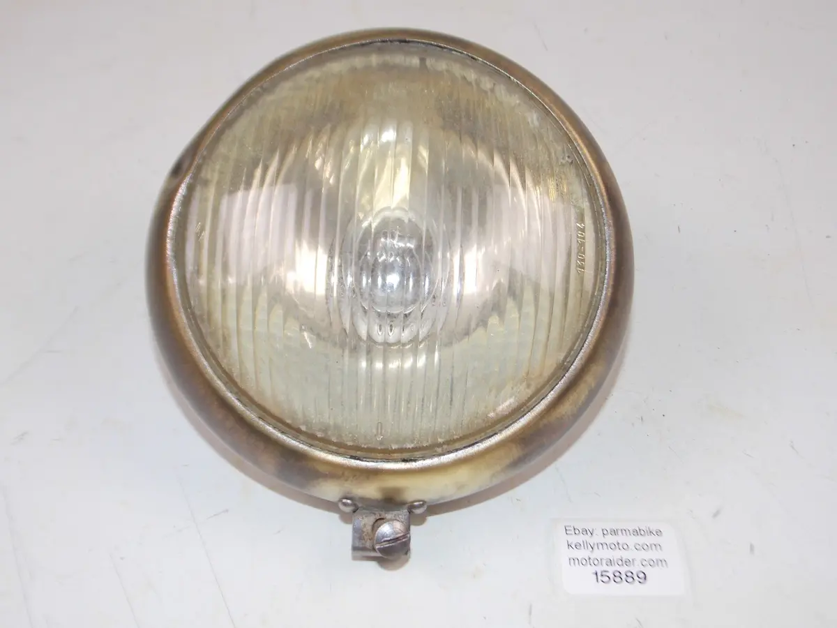 1953-56 Mv Agusta Pullman 125 Headlight Reflector Cev 130-104+Rim+Shell+Horn 1