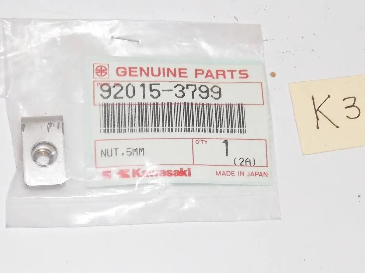 Nos Kawasaki 1989 1990 1992 1993 1994 1995 1996 Jf650 Jl650 5Mm Nut 92015-3799 1