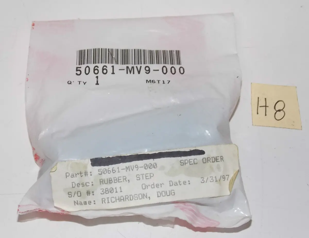 Honda 1991 2007 Cbr900 Cb1000 Vfr800 Vtr1000 Rubber Foot Peg Stay Step 50661-Mv9 1
