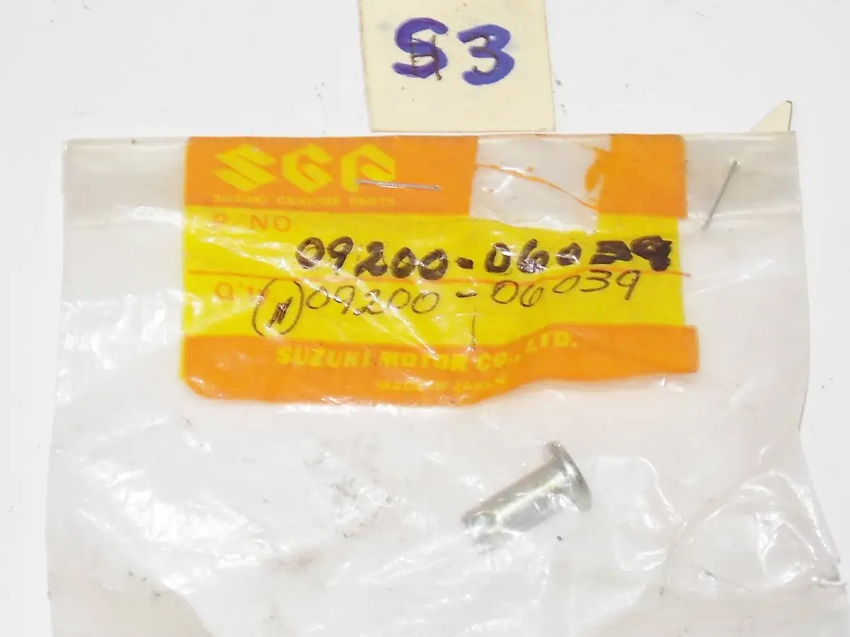 Oem Nos New Suzuki 1985 1986 1987 Dr100 Dr250 Rear Brake Rod Pin 09200-06039 1