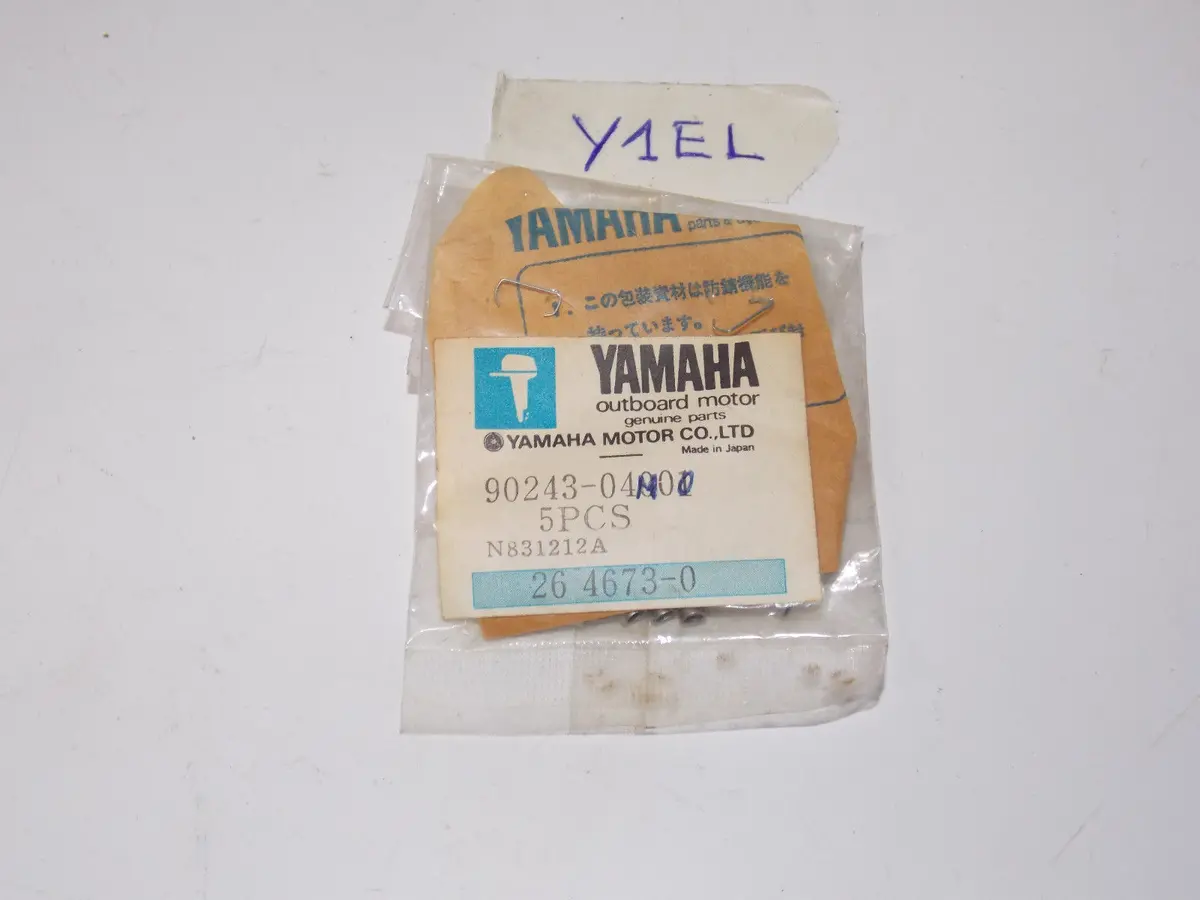 Nos Yamaha Pin 1984-96  90243-04M00 25 Eln Esn Ln 40 Ejrq C 25 Elrr Elhr 1