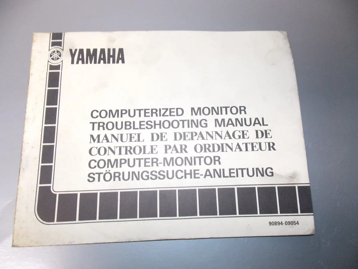 New Yamaha 1983 Computerized Trouble Shoot Manual Book Pamphlet 90894-09054 1