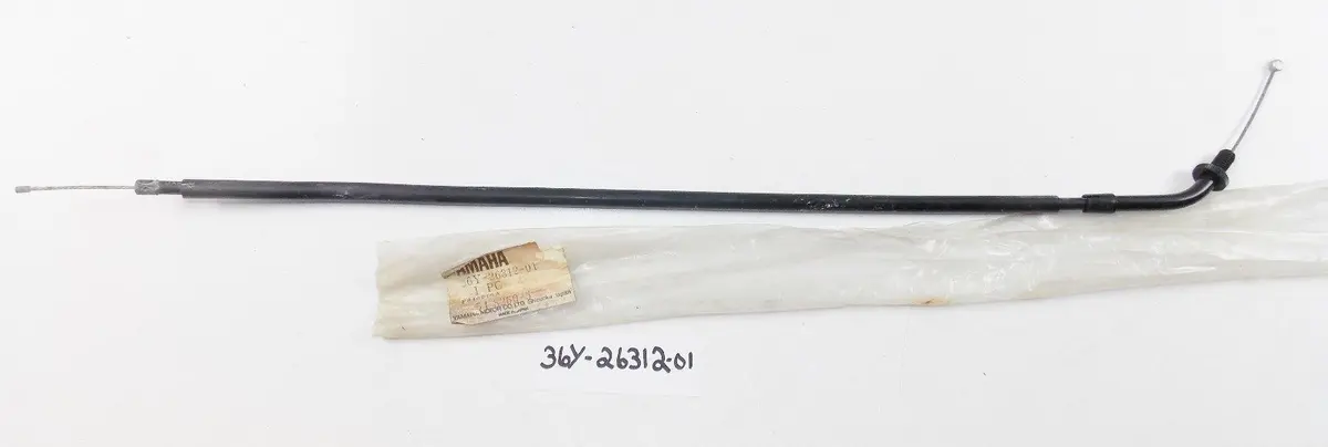Nos Yamaha 1984-1990 Throttle Cable 2 Fj1100 Fj1200   36Y-26312-01 1