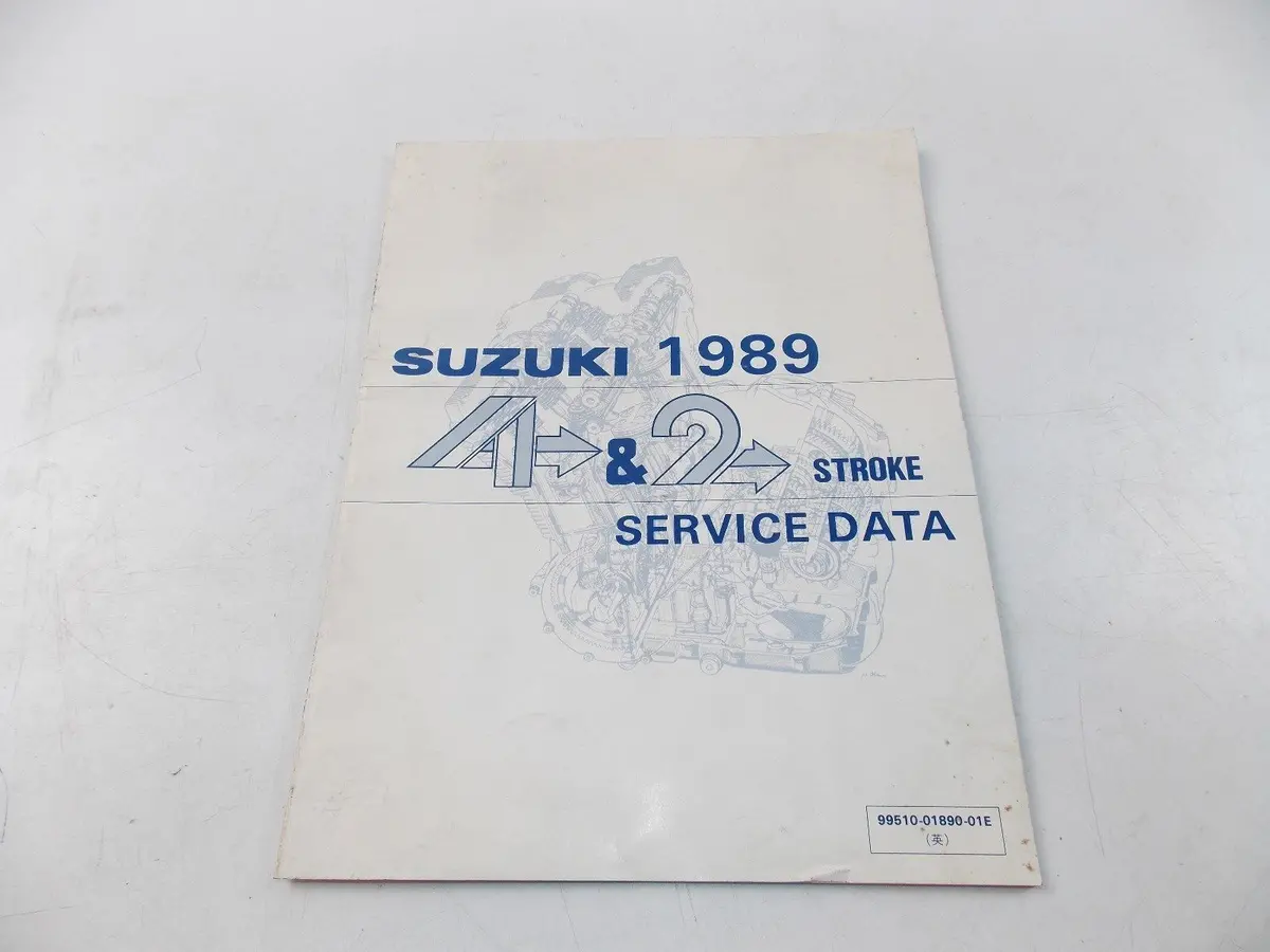 New Suzuki 1989 Service Data Manual Book 4&2 Stroke English 99510-01890-01E 1