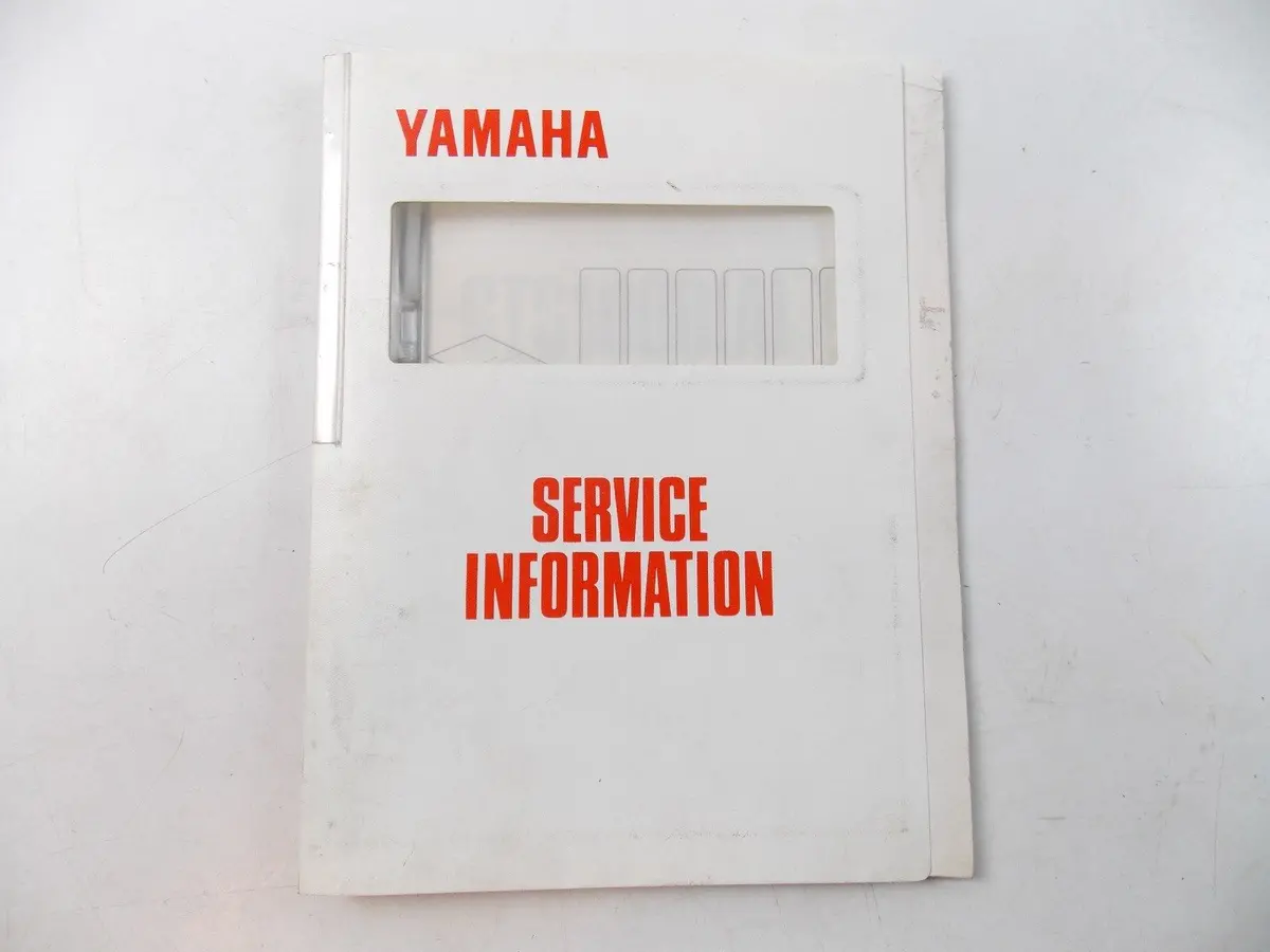 Oem Yamaha 1993 Service Information Booklet Manual Book Gts1000a 4Bh-Si1 1