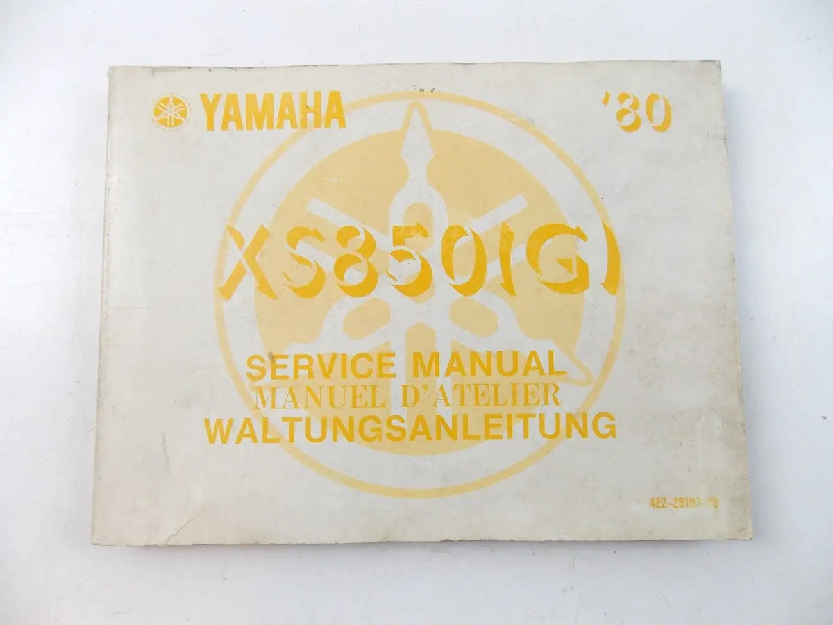 New Yamaha 1980 Service Manual Book Xs850g 4E2-28197-80 2