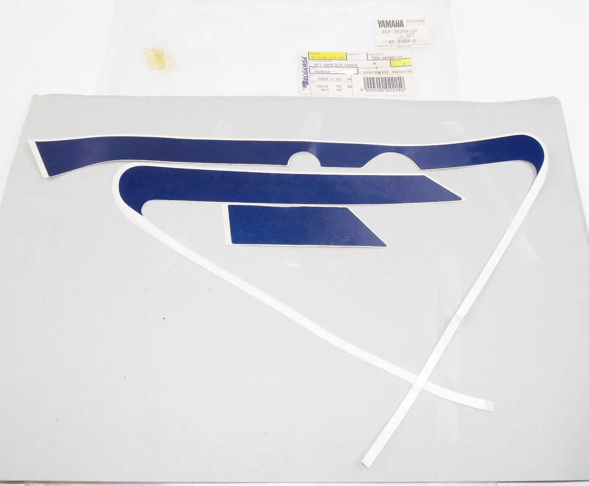 Nos Oem Yamaha 1987 Fzr1000 Fzr750 Kit Sticker Mark Graphic Decal 2Gh-2836W-00 1