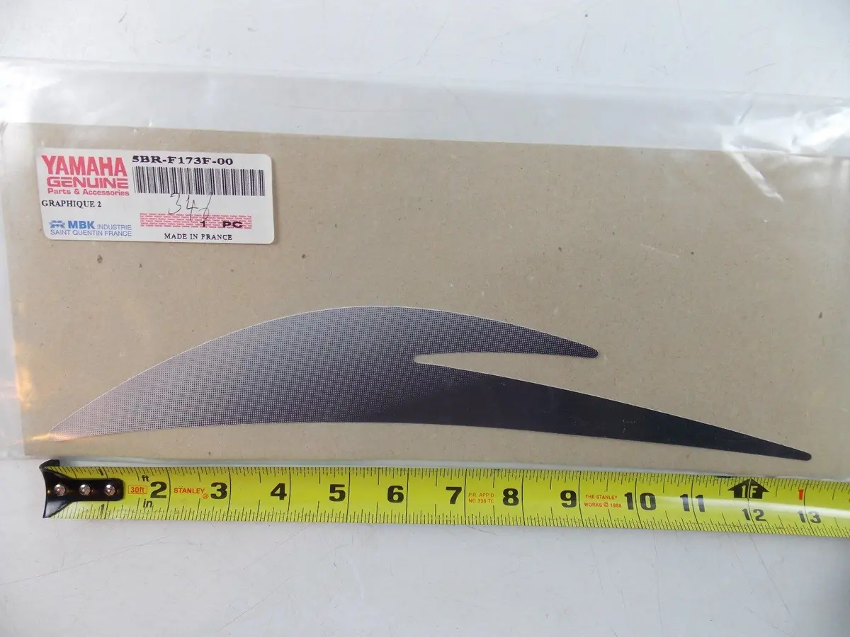 Nos Yamaha 1997 1998 Sticker Decal Emblem Graphic Yq50 5Br-F173f-00 1