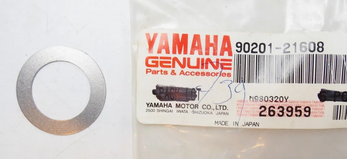 Nos Yamaha 1976-1995 Plate Washer Xs360/400 Fj1100/600 Fz750   90201-21608 1