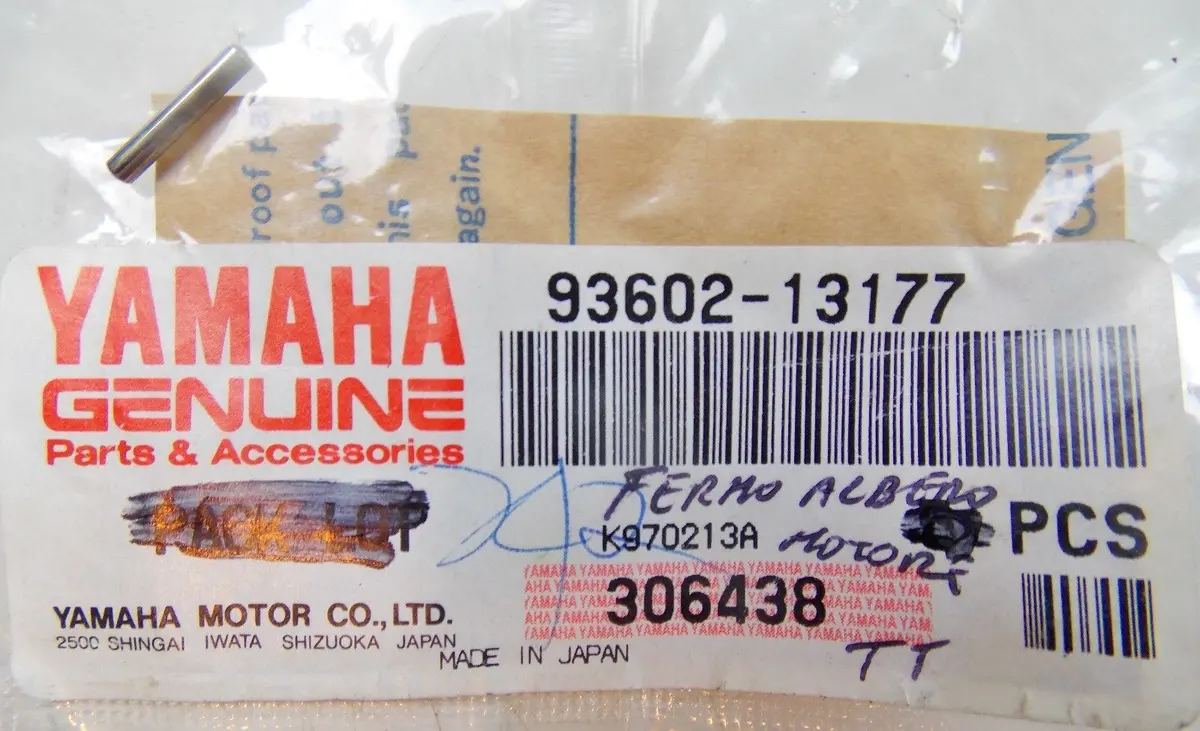 Nos Yamaha 1981-2016 Dowel Pin Yfm350 Tt350 Xt225 Bw200 Tw200  93602-13177 1
