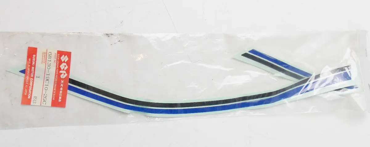 Nos Suzuki 1988 1996 Gsx600 Right Frame Cover Tape Sticker Decal 68130-19C10-2Gc 1