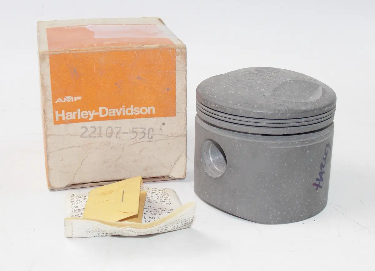 Nos Oem 1953 1973 Harley Shovel Pan Head Piston .50 Over 22107-53C Engine Motor 1