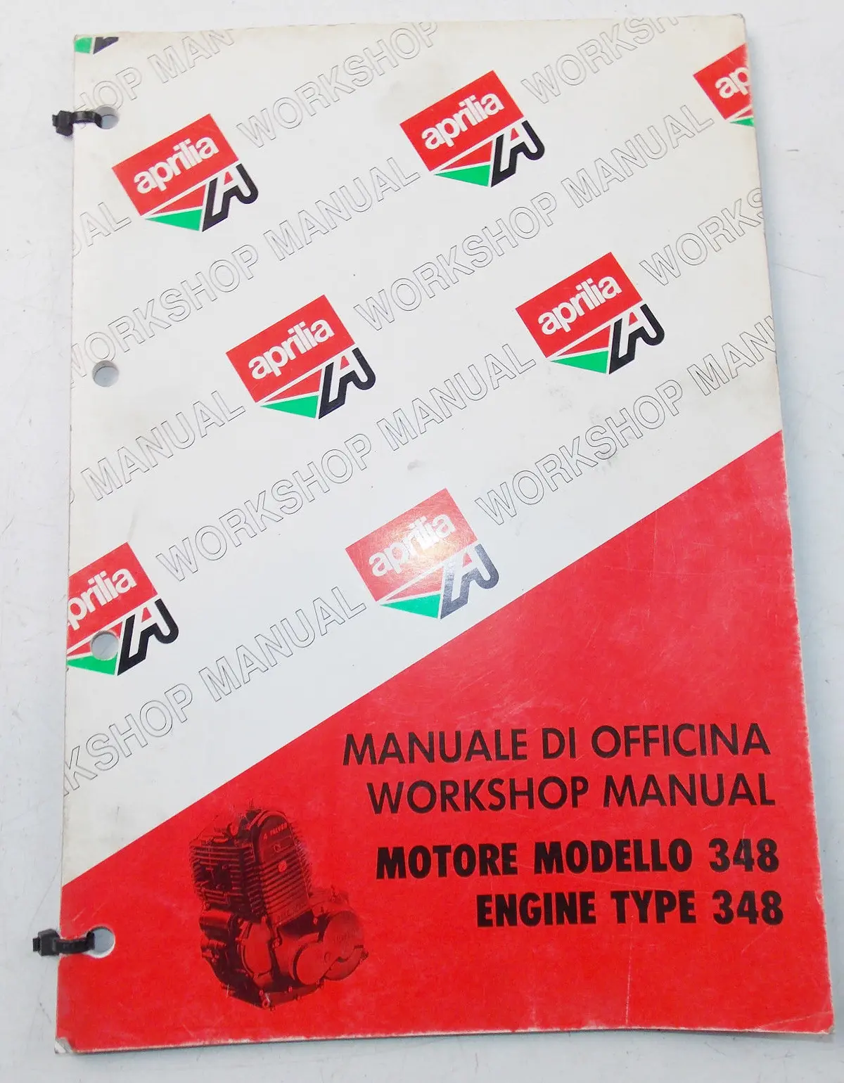 Aprilia Motor Engine Type Rotax 348 Workshop Manual Book 1