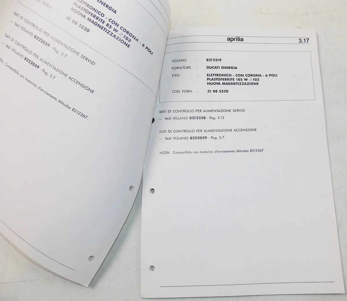 1992 Update Aprilia Electrical System Components Efficiency Control Manual Book 2