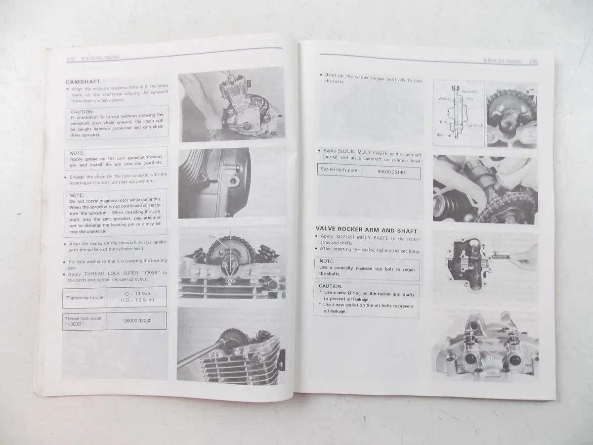 Nos Suzuki 0Ctober 1982 Service Manual Gn125 99500-31005-01E 2