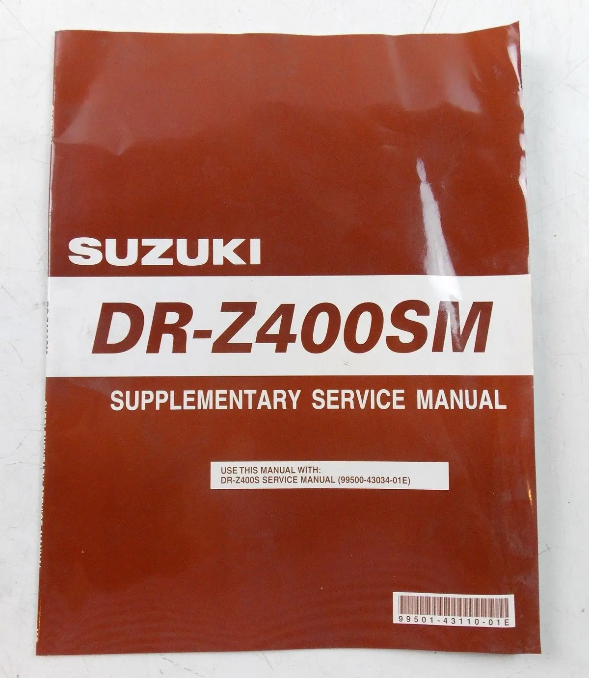 Nos Suzuki Dec. 2004 Supplementary Service Manual Dr-Z400sm 99501-43110-01E 1