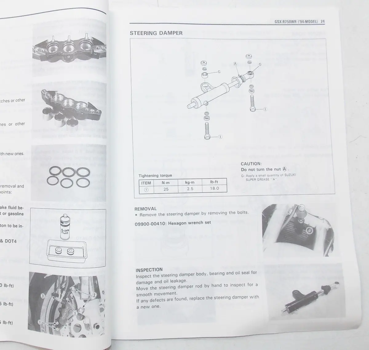 Used Suzuki 1993 Supplementary Service Manual Gsx-R750w 99501-37150-01E 2