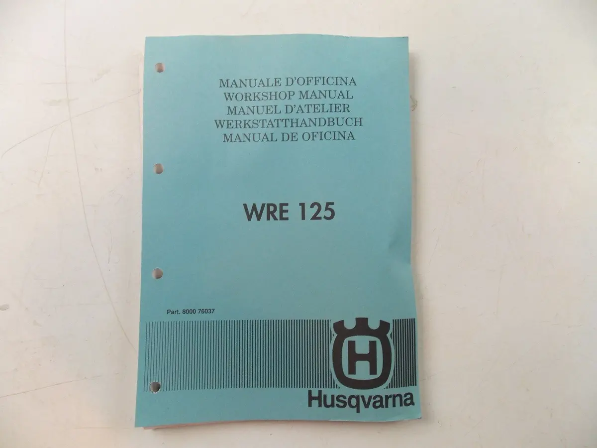Nos Husqvarna 1994  Workshop Manual Wre125 9000-76037 1