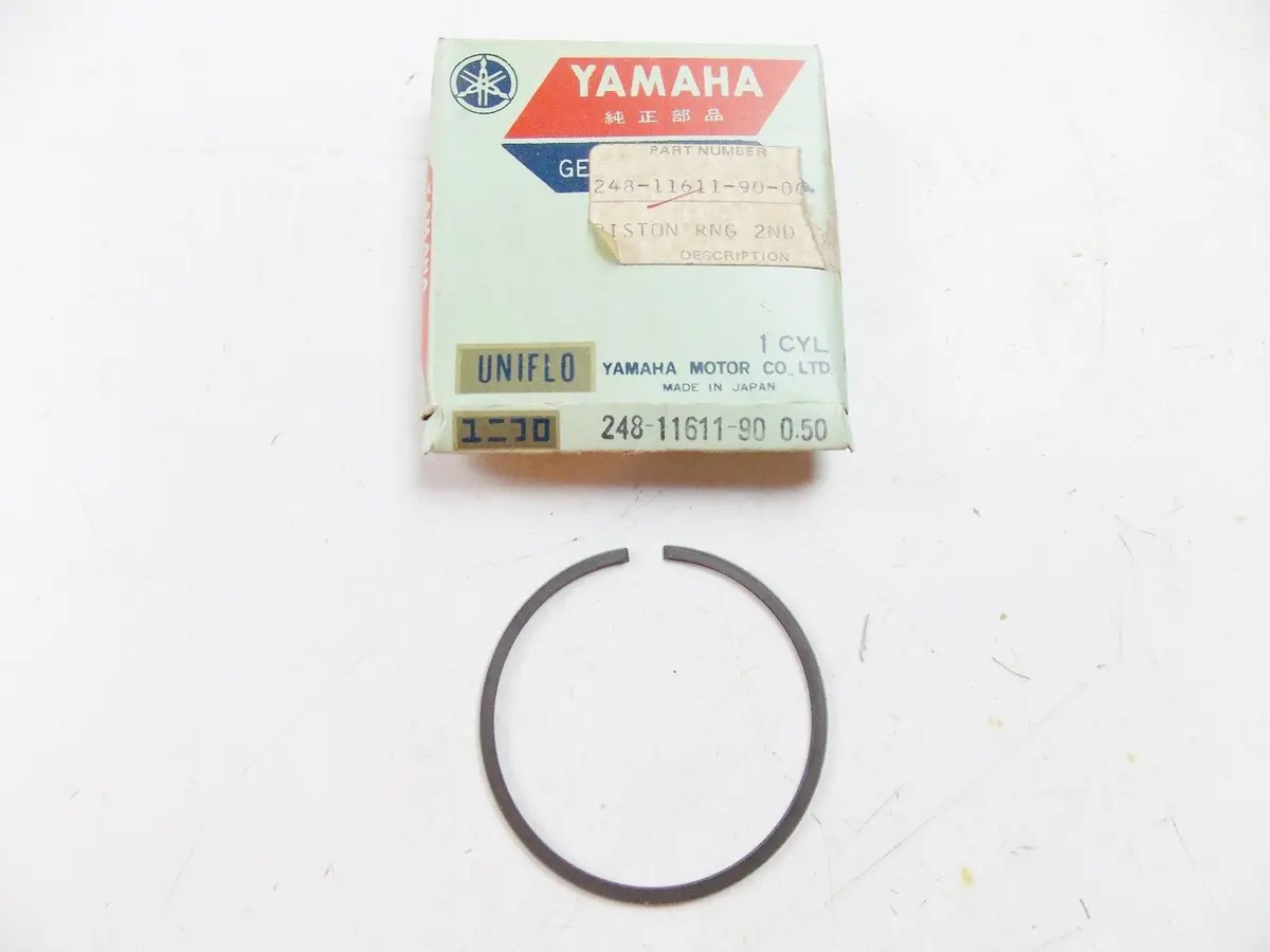 Nos Yamaha  1969-1973 Piston Ring 2Nd 0/S 0.50  At1 Atm1 At2 Ct1   248-11611-90 1