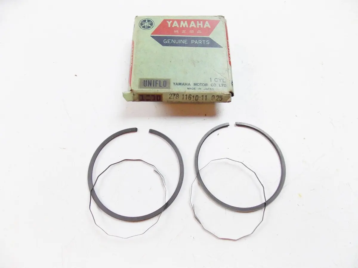 Nos Yamaha  1970 1971 1972 Piston Ring Set 1St O/S 0.25 R5  278-11610-11 1