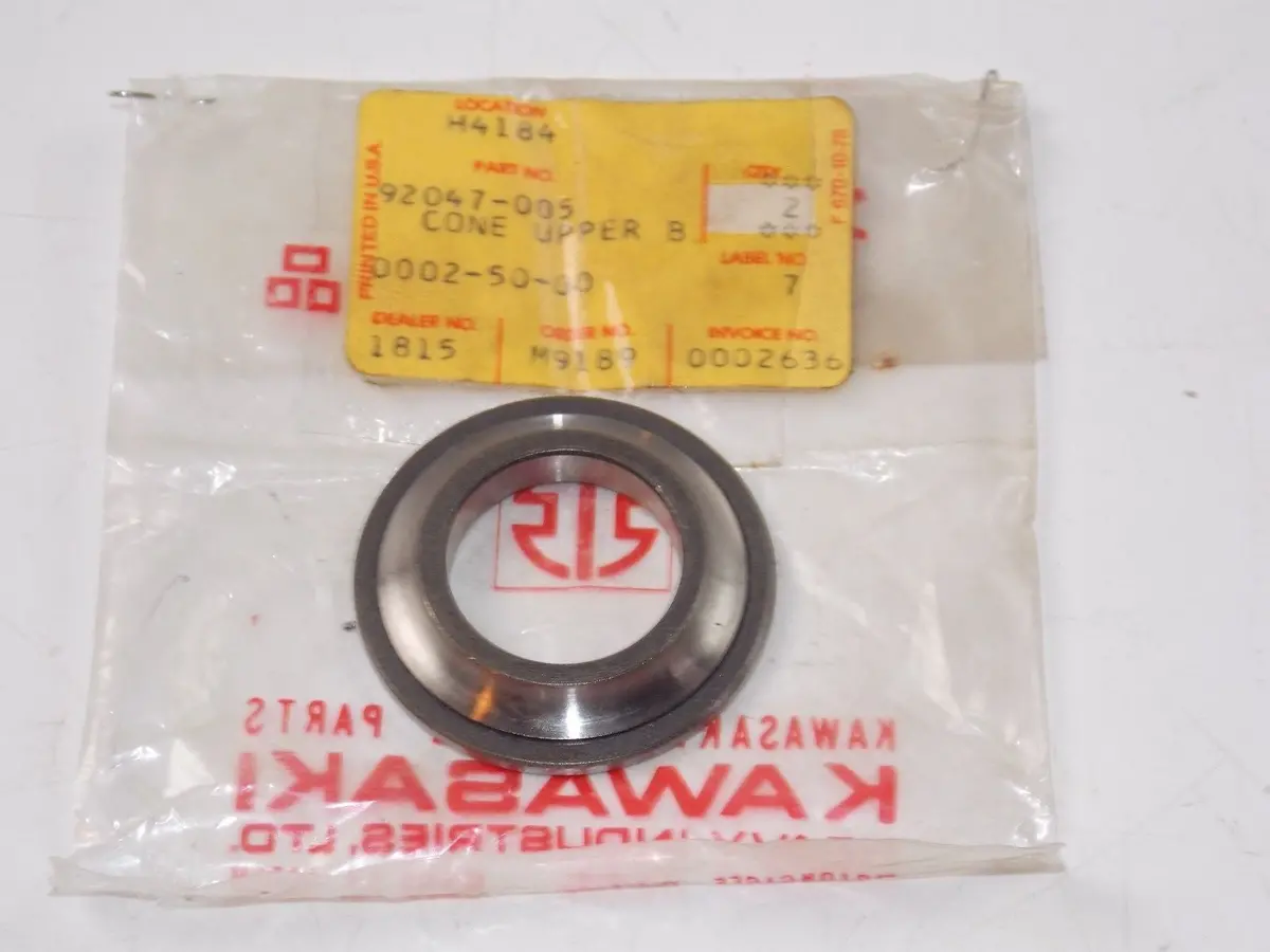 Nos Kawasaki 1967-2001 Upper Bearing Cone Ke100 Kd80 Km100 Mc1  92047-005 1