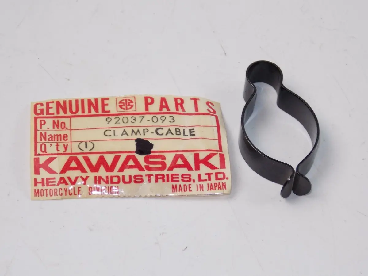 Nos Kawasaki 1973-2011 Cable Clamp Z1 Kx125 Ke250 Kz1000 Zn1300  92037-093 1